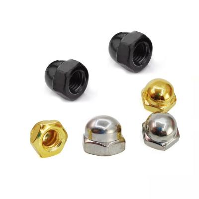 China Black Decorative Nut Ball Head Screw Outlet Nut Plating M3M4M5M6M8 for sale