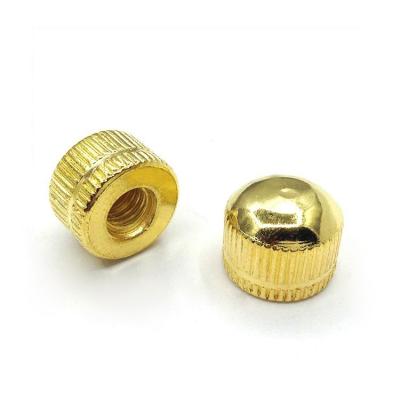 China Interior decorative ceiling plate hanging gold plated nut M5 tooth plate nut flower branch outlet nut fastening screws lighting lighting accessories for sale