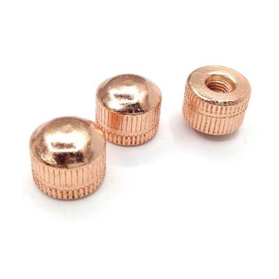 China Indoor Decorative Ceiling Plate Screw Fastener Connection Flower Branch Nut M5 Tooth Hanging Nut Rose Gold Lighting Accessories for sale