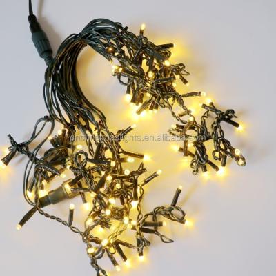 China Waterproof Decorative Led Outdoor Christmas Lights Rainbow x100 Christmas Lights 5mm Mini Holiday String String Strobe for sale