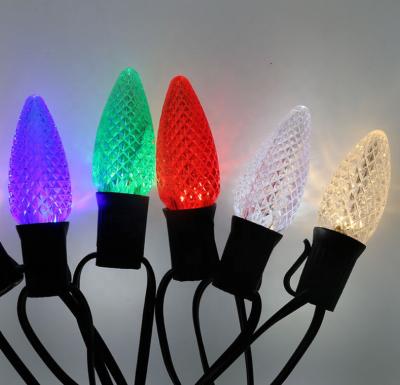 China Faceted cover led programmable christmas string c9 e17 light bulb for sale