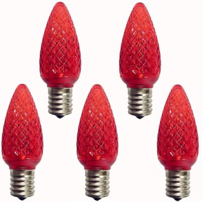 China Holiday Lighting Christmas Lamp c9 e17 Faceted Color Led Retro Soft Replacement Bulbs for sale