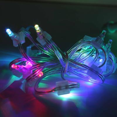 China String Light Bulbs Replacement Outdoor 12v Led Clip Light 100m String Ip65 RGB Warmwhite Decorative Colorful Christmas Tree Decorations Lights for sale