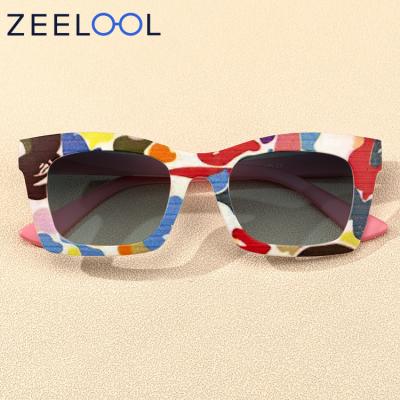 China Trendy Zeelool 2022 New Arrival Fashion Quality Glasses Plastic Material Colorful Sunglasses For Women for sale