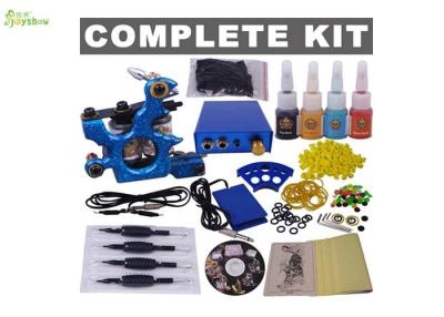 China Body Tattoo Artist Starter Kit For Practice CE TUV ISO / Tattoo Machine Full Kit for sale