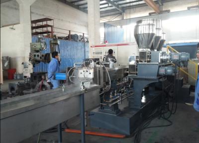 China Co-rotating Parallel Twin Screw Extruder Plastic Compounding Line for Masterbatch for sale