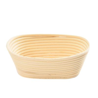 China Sustainable 210X150X80Mm Oval Banneton Basket Baking Banneton Natural Rattan Bread Proofing Basket for sale