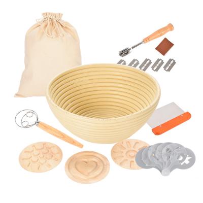 China China Wholesale Sustainable Round Bread Baskets Sourdough Proofing Plastic Basket for sale