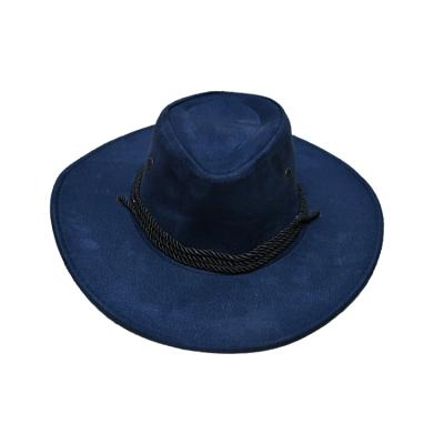 China Wholesale Promotional Cheap Plush Hat Child And Adult Cheap Suede Cowboy Hat Unisex Cowboy Hat With Logo Label Customized for sale