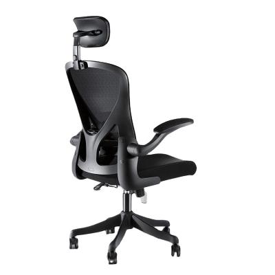 China Comfortable thick cushion high back computer chair (height) adjustable with adjustable lumbar support and headrest for sale