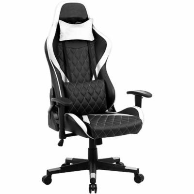 China Cooling White Leather Foam Adjustment 360-Degree Ergonomic Office Chair for sale