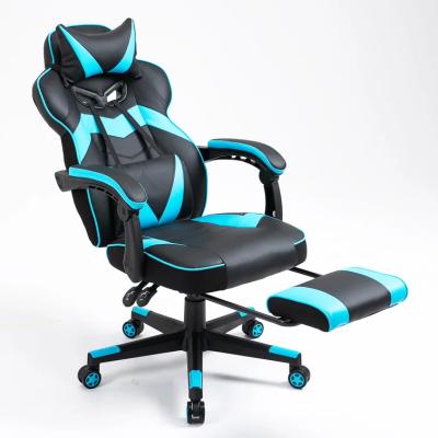 China Cooling PU Leather Custom Lift Rotating Adjustable Swivel Ergonomic PC Gaming Chair for sale