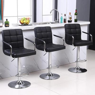 China Modern Commercial Home Kitchen Bar Factory Furniture Steel Bar Chair Leather Bar Stool for sale