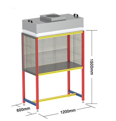 China food & Beverage Factory Class100 Low Price Flow Cleanroom Lab Clean Bench Vertical Workbench for sale