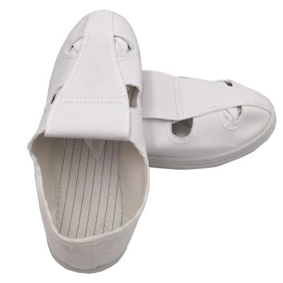 China White PU Canvas Cleanroom Anti-Static ESD Anti-Static Safety Shoes for sale