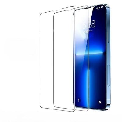 China 99% Transparent High Definition Arc Edge 2023 Big For iphone 14 pro tempered glass for iphone 13 tempered glasses for sale