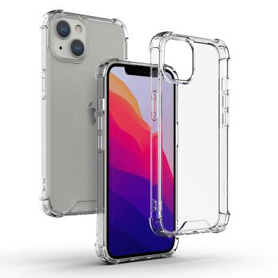 China Shockproof For iPhone 13 pro 13 pro Max Soft Silicone Cell Phone Case Cover Dropproof Case Anti Knock Clear iPhone 13 for iPhone14 13 12 11 Xs Max for sale