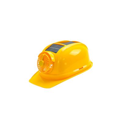 China Safety Hard Hat With Solar Fan Protective Purpose Reinforce ABS Safety Helmets Exhaust Fan TF01 for sale