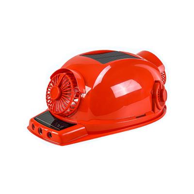 China Built-in Alarm Radio Calls New Style Durable ABS Helmet V-Clip On Fan Sun Shade For BF04 Hard Hat for sale