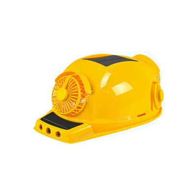 China Solar Protection Safety Build Fans Double Four Lift Up Sun Shield For Hard Hat Cooling Coating LF04 for sale