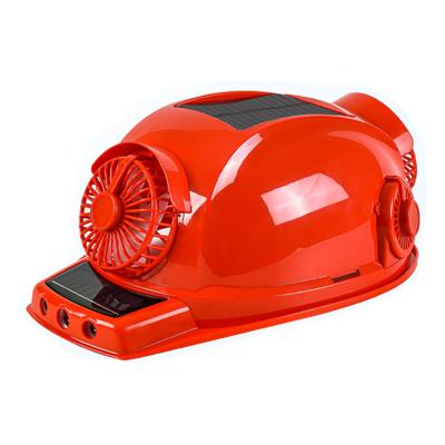 China Built-in Three Lights Alarm For Dual Aid Four Fans Solar Shock Helmet With Led Light Classic Helmet Safeti Price LF04 for sale