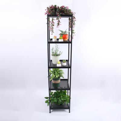 China 5 Layers 5 Layers Metal Flower Plant Stand Tall Storage Rack For Indoor Outdoor for sale