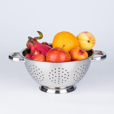 China New Sustainable Next Storage Colander Stainless Steel Deep Colander With Bowl for sale