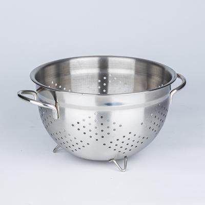 China Stainless Steel Viable Function Colander Wholesale Price Colander Bowl Vegetable Fruit Basket For Kitchen Organizer for sale