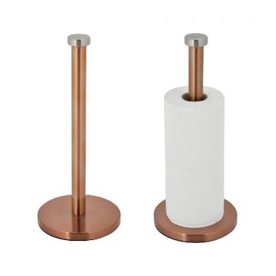 China Space Saving Modern Multifunctional Kitchen Roll Holder Toilet Paper Roll Paper Towel Rack Paper Holder for sale