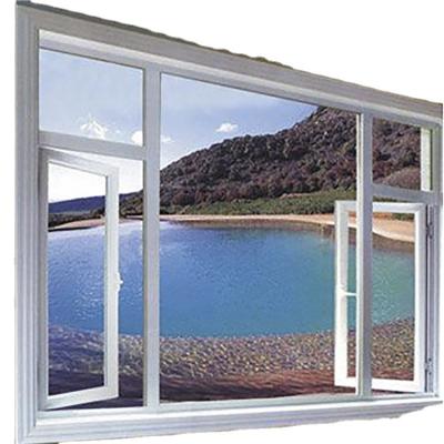 China Modern Luxury Custom Aluminum Magnetic Screen Design Family Expense Casement Window for sale