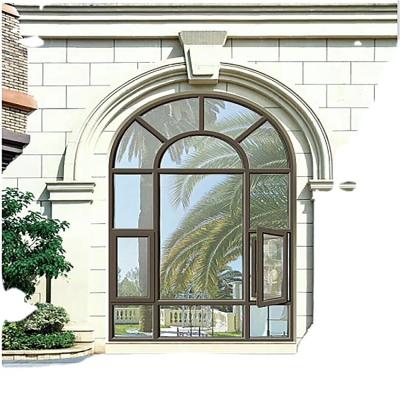 China Folding Screen China Factory Price Double Glazed Aluminum Arch Window Price Square Meter for sale