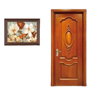 China Waterproof Classic Style Soundproof Wooden Mahogany Doors Design for sale