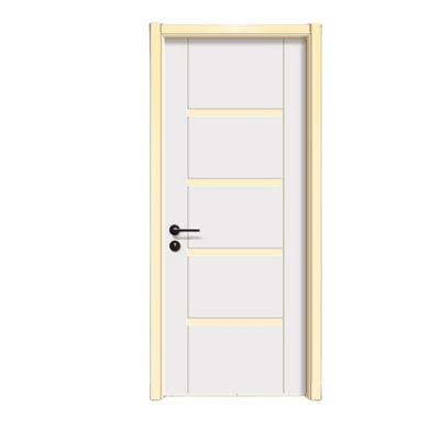 China Bedroom Door Waterproof Modern White Homes Interior Doors Solid Wood Design for sale