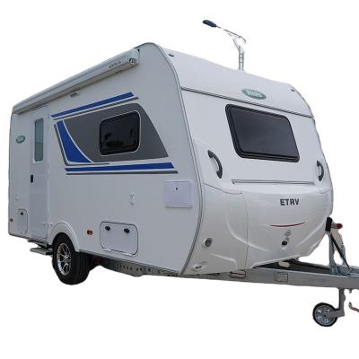 China Travel Trailer Factory Direct Supply With 32' LCD TV With Mount Small Folding Camper Trailer RV Caravan RV Trailer for sale