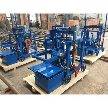 China Light Weight Concrete Block Plant Manual Interlocking Mobile Brick Making Machine for sale