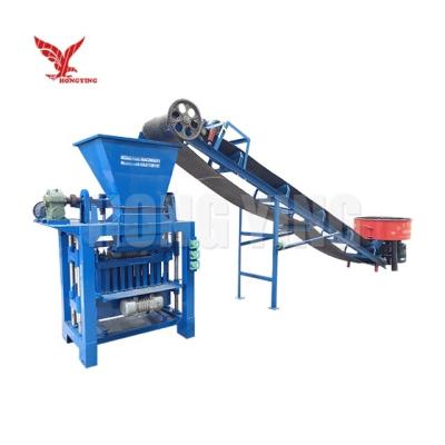 China Hollow Semi Automatic Brick Machine Paver Type Concrete Brick Making Machine for sale