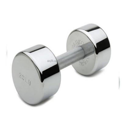 China High Quality Commercial Gym Rubber/Steel Chrome Dumbbell/ASJ Accessories P012 for sale