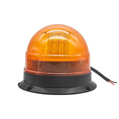 China Rotating LED Beacon Turn Signal Amber Warning Light 12-24V With Magnetic Base 3015B-AS E-Mark R10 for sale