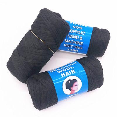 China China soncap certificate SGS test report high quality alkali-proof black hot sale africa wool hair yarn for sale