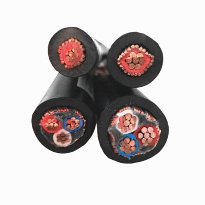 China AS/NZS49610.6/1kv 16mm2 25mm2 35mm2 Underground Single Core Copper Insulation Neutral PVC Conductor PVC Sheath Underground Copper Black for sale