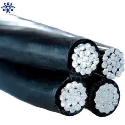 China 6AWG INSULATION 6AWG OVERHEAD VOLUTA TRIPLEX XLPE ACSR MESSENGER CABLE AIR SERVICE NORMAL INTERFACE CABLE 600V 3 for sale