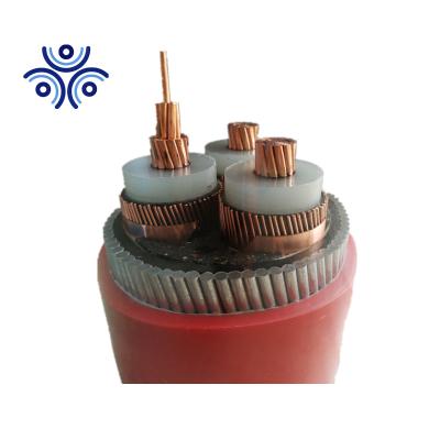 China 15kv 25kv 35kv underground high voltage copper conductor xlpe underground electric power cable for sale