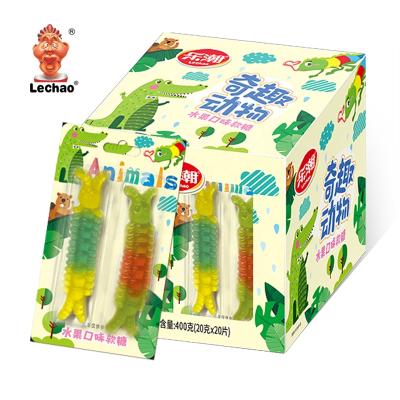 Cina Natural Halal Animal Crocodile Candy Gummy Candy Lizard Soft Jelly Candy in vendita