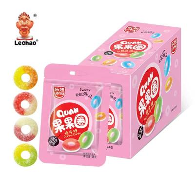 Cina Natural Halal Sweets Muffin Ring Gummy Candy Fruit Flavor Soft Candy Confectionery in vendita