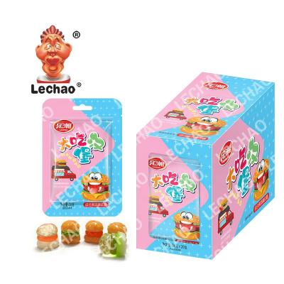 China Natural Hamburger 4D Candy Fruit Gummy Candy Soft Candy Fancy Candy Candy for sale