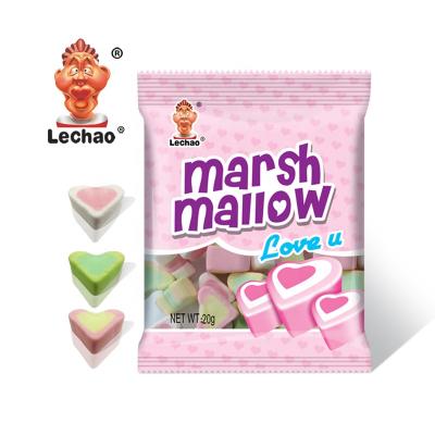 China Halal Natural Mini Cotton Candy Marshmallow Heart en venta