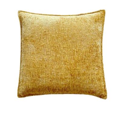 China European Modern Yellow Simple Style Anti-Static Scandinavian Solid Living Room Handmade Pillow Cover for sale