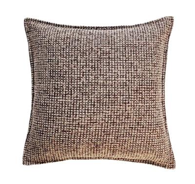 China Japandi anti-static luxury khaki modern European simple canvas living room style handmade cushion cover for sale