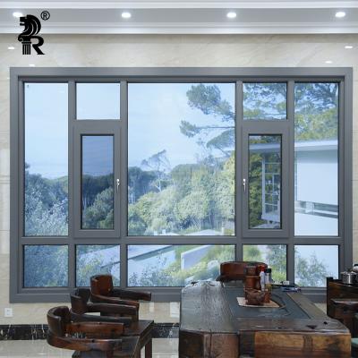 China Aluminum Casement Folding Windproof Screen Hinge Aluminum Window Windows for sale