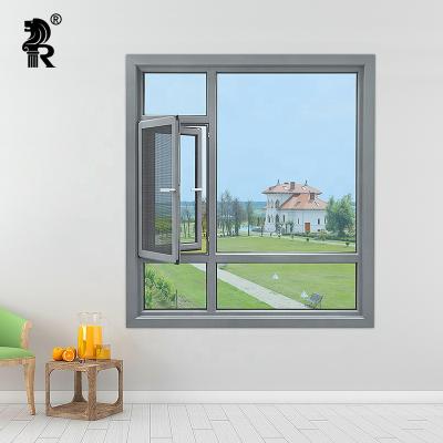 China Magnetic Thermal Break Screen Waterproof Aluminum Casement Windows for sale